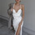 REJEA backless leopard side split midi dress sleeveless party fashion outfits women summer streetwear lady sexy clothes
