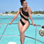 REJEA see though mesh patchwork one shoulder lady body suit sleeveless women sexy bodysuit summer female clothing