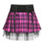 REJEA  Checkered Harajuku Punk Black Lace Pleated Skirt Women Summer Tie Up Y2K High Waisted  Mini Skirts Ladies Streetwear