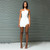 REJEA Lace Up Bandage Cross Women Slit Mini Dress One Shoulder Sleeveless Bodycon Backless Sexy Streetwear Party Elegant Club