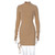 REJEA   Ribbed Stripe Women Mini Dress Drawstring Ruched Lace Up Long Sleeve Bodycon Bandage Sexy Party Elegant Autumn Winter