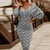 REJEA Women Sexy Bodycon Hip Package Party Dress Spring Autumn Stripe Plaid Print Dress 2021 Elegant Lantern Sleeve Dress Vestidos XXL
