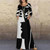 REJEA Women Sexy V Neck High Split Long Dress Elegant Print Flare Sleeve Ladies Party Dresses Fashion Slim Maxi Dress Vestido 3XL