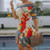 REJEA Sexy Slash Neck Short Sleeve Party Dress Women Cartoon Print Off Shoulder Dress Summer Elegant Office Lady Mini Dresses Vestidos
