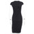 REJEA  Forefair Summer Dress Women Sexy Bodycon O Neck Slit Short Sleeve Midi Solid Black White Party Dress Women