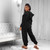 REJEA Velvet Fleece Jumpsuits For Women One Piece Outfit Women Hooded Romper With Zipper Winter Cute Plush Pajamas  For Women