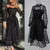 REJEA Size Ladies Polka Dot Lace Mesh Maxi Dresses Womens Dress Spring Summer Plus Evening Party Dress Vestidos Female Clothing