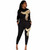 REJEA winter Spring long sleeve tracksuit Sportswear Office phoenix Sequined Sweatshirt+ pant 2pcs women's set outfits suit AM306
