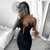 REJEA Sleeveless Halter Backless Patchwork Solid Maxi Dress Autumn Winter Women Fashion Sexy Party Club Clothings