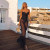 REJEA Sleeveless Zip Up Bandage Point Print Mesh See-Through Maxi Dress Sexy Autumn Winter Women Party Club Clothings