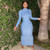 REJEA Long Sleeve Solid Backless Skinny  Ribbed Maxi Dress Autumn Winter Women Fashion Sexy Party Club Outfits