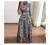 REJEA Women Summer Maxi Dress 2021 Casual Short Sleeve Boho Floral Print Long Dress Turtleneck Bandage Elegant Party Dresses Vestidos