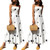 REJEA Women's Girls Boho Long Maxi Dress Fashion Ladies Polka Dot Printed Party Evening Beach Holiday Sundress Sleeveless Sling Dress