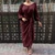 REJEA  Fashion Solid Long Maxi Dress Women's Autumn Lantern Sleeve Asymmetrical Vestidos Elegant Party Robe Loose Pleated Dress