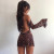REJEA  Party Night Sexy Leopard Backless See-Through Clubwear  Women Stylish Flared Sleeves Lace Up Bodycon Mini Street Dresses REJEA  Party Night Sexy Leopard Backless See-Through Clubwear  Women Stylish Flared Sleeves Lace Up Bodycon Mini Street Dresses