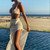 REJEA Crochet Beach Maxi Dress for Women See Through Sexy Plunge Backless Bandage Sleeveless Lacing Split Long Dresses