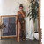 REJEA New Women Sexy Leopard Print Split Sexy Dress One Shoulder Sleeveless Summer Dress Ladies Party Club Vintage Dresses Female