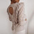 REJEA Women Elegant Solid Long Sleeve Ruffle Lace Blouses Shirt Spring Casual O Neck Backless Pullover Tops Lady Hollow Out Blusa