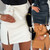 REJEA Fashion Sexy High Waist PU Leather Women Elegant Skirts Sashes Zipper Pencil Mini Length Spring Autumn Winter White Black Khaki