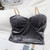 REJEA New Cropped Camisole Backless Yellow Solid Crop Tops Women Tank Tops Slim Basic Camisole Ladies  Shirt Vest