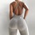 REJEA Comfy Grey Ribbed Knit One Piece Jumpsuit Women Summer 2020 Sexy Deep V Neck Backless Bodycon Romper C87-CZ20