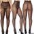 REJEA Women's Pantyhose Tights Fishnet  Mesh Stockings Underwear Lace Sheer Plus Size
