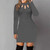 REJEA Bodycon Dress Women Long Sleeve Solid Color Dresses Spring Autumn Sexy Hollow Out Round Neck Black Mini Dress Cotton S M L 5XL