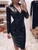 REJEA New Sexy PU Leather Dresses High Elasticity Sheath Dress Deep V Neck Faux Leather Short Dress Streetwear