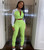 REJEA Fashion Women Casual Luminous Tracksuits Two Piece Sets Patchwork Zipper Long Sleeve Jacket Top+Trousers Pants Clothes