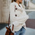 REJEA Women Turtleneck Knited Sweaters Korean Solid Irregular Hem Buttons Pullover Tops Autumn Winter Fashion Oversize Loose Sweater