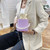 Rejea PU Leather Square Box Crossbody Bags For Women 2021 Pearl Chain Drawstring Shoulder Bags Elegant Ladies Daily Shopping Bag
