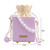 Rejea PU Leather Square Box Crossbody Bags For Women 2021 Pearl Chain Drawstring Shoulder Bags Elegant Ladies Daily Shopping Bag