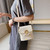 Rejea Straw Shoulder Bag For Women Daisy Bucket Crossobdy Bags Women Woven Beach PU Leather Splicing Totes Lady Travel Handbag