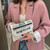 Rejea Trend Envelope Bag Women New Personality Inkjet Newspaper Clutch Bag Wild Shoulder Messenger Bag Chain Evening Bag