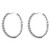 Rejea Fashion Trendy Stunning Glass Rhinestone Gems Hoop Earrings For Women Jewelry Fashion Statement Earrings Accessories