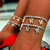 Rejea INS Fashion Butterfly anklet Rhinestone Tennis Chain Foot Chain Jewelry for Women Summer Beach Anklet Butterfly Barefoot Chain