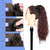 Rejea Synthetic Corn Wavy Long Ponytail  Hairpiece Wrap on Clip Hair Extensions Ombre Brown Pony Tail Blonde Fack Hair