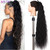 Rejea Synthetic Long Kinky Curly Wrap Around Clip In Ponytail Hair Extension Ombre Heat Resistant Pony Tail Fake Hair Extensions