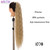 Rejea Synthetic Long Kinky Curly Wrap Around Clip In Ponytail Hair Extension Ombre Heat Resistant Pony Tail Fake Hair Extensions