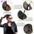 Rejea Synthetic Long Kinky Curly Wrap Around Clip In Ponytail Hair Extension Ombre Heat Resistant Pony Tail Fake Hair Extensions