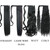 Rejea Long Straight Wrap Around Clip In Ponytail Hair Extension Heat Resistant Synthetic  Pony Tail