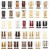 Rejea Long Straight Ponytail Synthetic Hairpiece Wrap on Clip Hair Extensions Ombre Brown Pony Tail Blonde Fack Hair