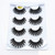 Rejea 4 Pair 3D Faux Mink Hair False Eyelashes Thick Long Multilayers Thick Mink Eye Lashes Natural Makeup Cruelty-free Fake Eyalash