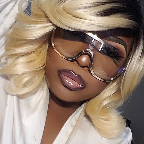 Rejea New Vintage Big Square Sunglasses Women Goggles Mens Oversize Sun Glasses Female Fashion Famous Brand Siamese Lens Eyewear Uv400