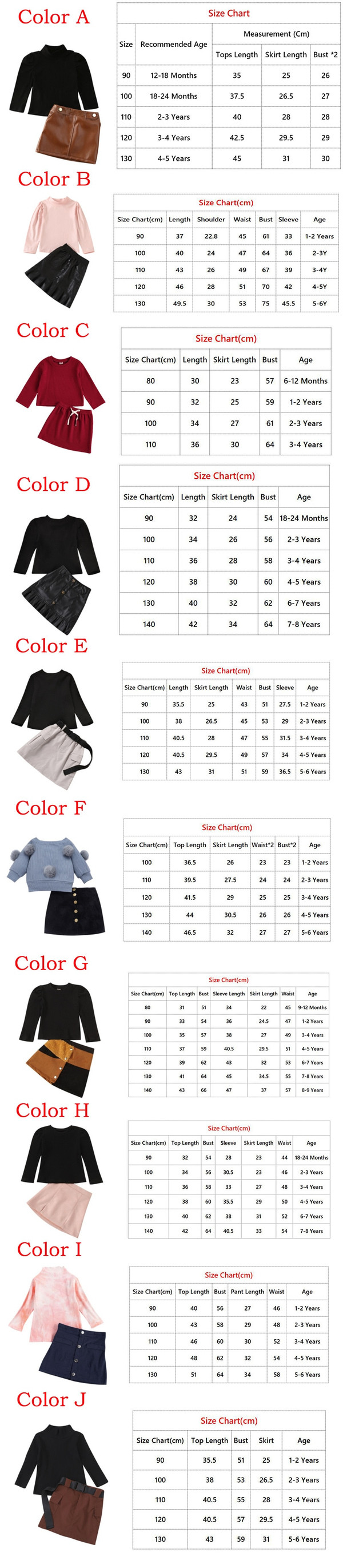 Rejea New Spring New Arrival Girls Fashion Clothes Set 2 Pieces Suit Sweater Tops+pu Leather Skirt Kids Sets Girls Clothes 0-9 Years