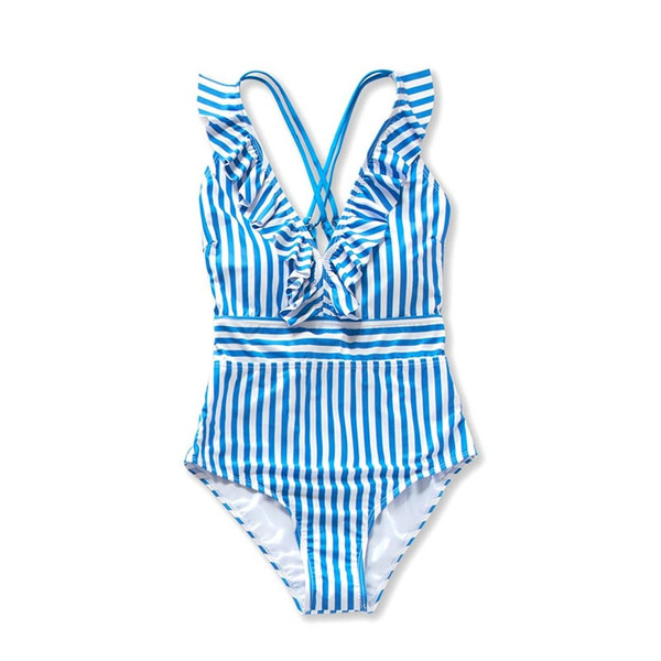 Rejea Beach Family Swimwear Striped Matching Swimsuits Mother Daughter Mommy and Me Bath Suits Clothes Outfits Look Father Son Shorts