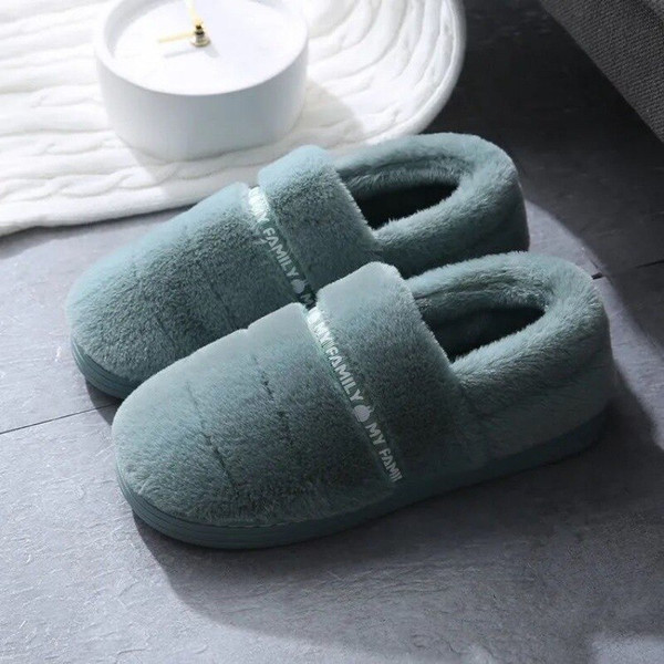 Rejea Winter Women Shoes Fur Warm Plush Ankle Boots Soft Cheap Cotton Couple Snow Boots Lovers Indoor Furry Home Footwear