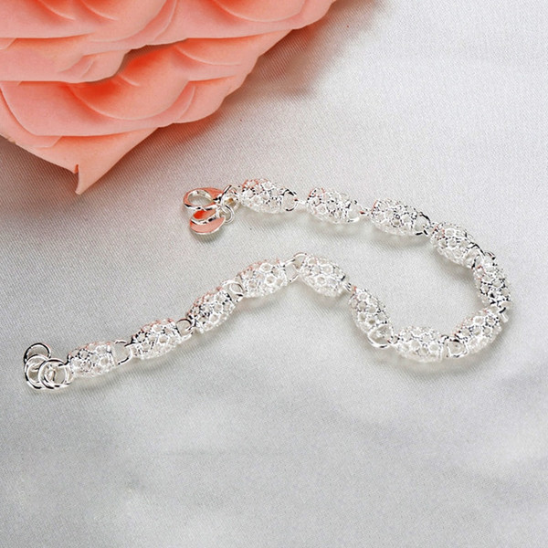 Rejea 925 Sterling Silver Creative Fashion Bracelet for Women Wedding Couple Simple Geometric Paert Jewelry Prevent Allergy