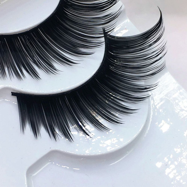 Rejea 5Pairs/Set Charming Black False Eyelashes Very Exaggerated Thick Long Black Eye Lashes Daily & Party Makeup Extension Tools