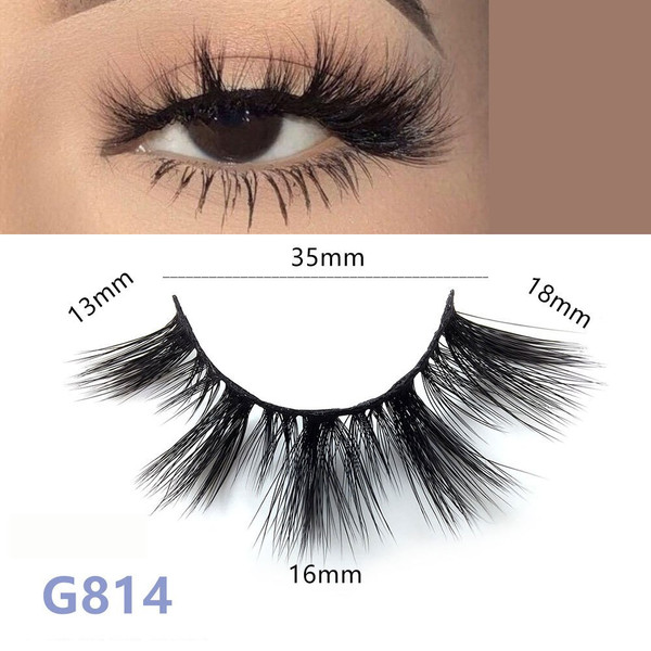 Rejea 5 Pairs/set 3D Mink False Eyelashes Thick Lashes Reusable Fake Eyelashes Fluffy HandMade Eyelashes Extension Eyalashes